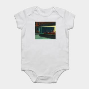 Nighthawks, Edward Hopper, Night Owl, Classic Painting Baby Bodysuit